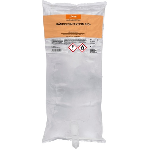 [10693] Hånddesinfektion, Plum, 1000 ml, med 85% ehtanol blanding hvoraf 6% er IPA, (1 stk.)
