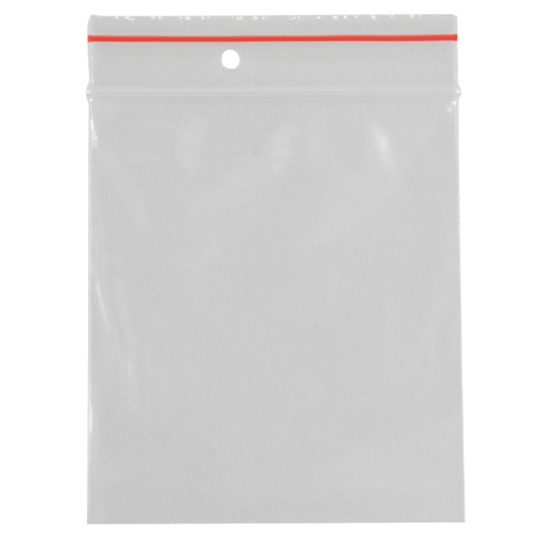 [10689] Lynlåspose uden skrivefelt, klar, LDPE/virgin, 5,5x6,5cm, (200 stk.)