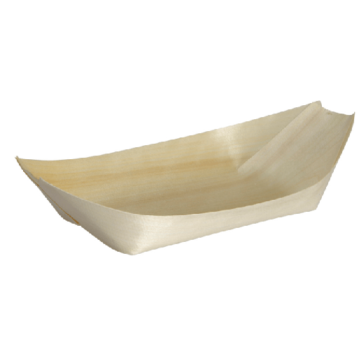 [10685] Træbåd, 22x12x2cm, brun, træ, bionedbrydelig, (1000 stk.)