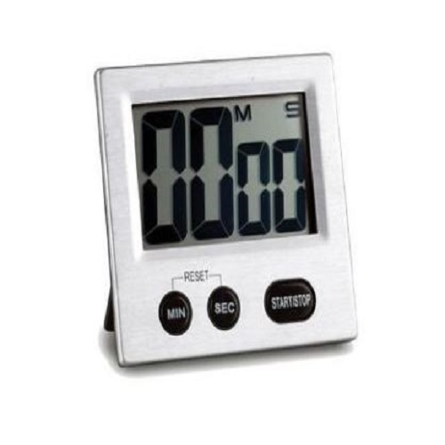 [13357] Digitalt minutur med magnet, stort display, aluminium, (1 stk.)