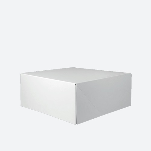 [13411] Kageæske, quick open, hvid, 19x19x8cm, L, 200 stk.