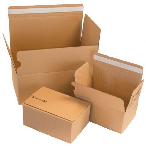 [13474] Standardkasse, 380x285x285/197mm, tape strimmel og automatbund, (125 stk.)