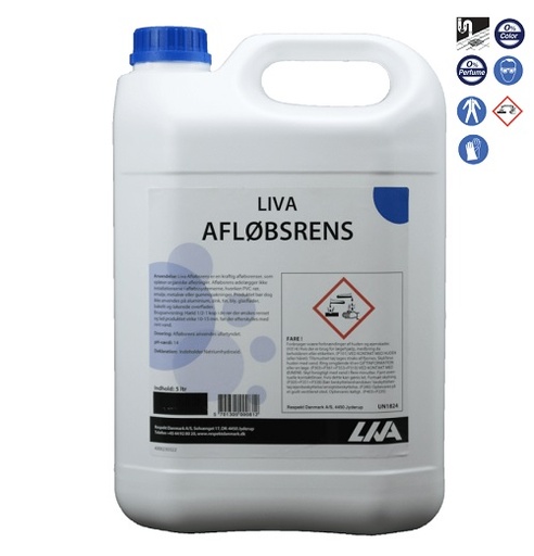 [10639] Afløbsrens, Liva, 5 l, uden farve og parfume, (1 stk.)