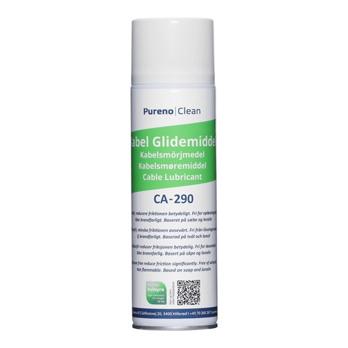 [13604] Kabel glidemiddel, CA-290, silikonefri, 500 ml, Pureno, (1 stk.)