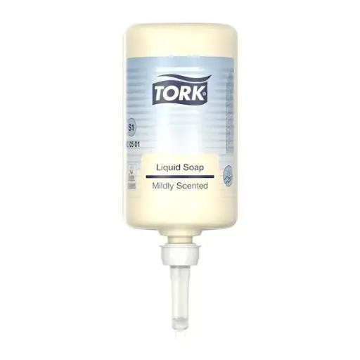 [10623] Håndsæbe, S1 Premium, 1000ml, Med Farve Og Parfume, Flydende, Tork 420501, (1 Stk.)   