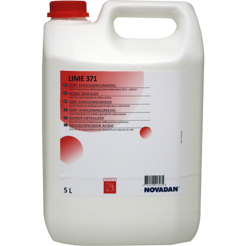 [13759] Surt afkalkningsmiddel, Eddikesyre, Novadan Lime 371, 5 l, 32%, (1 stk.)