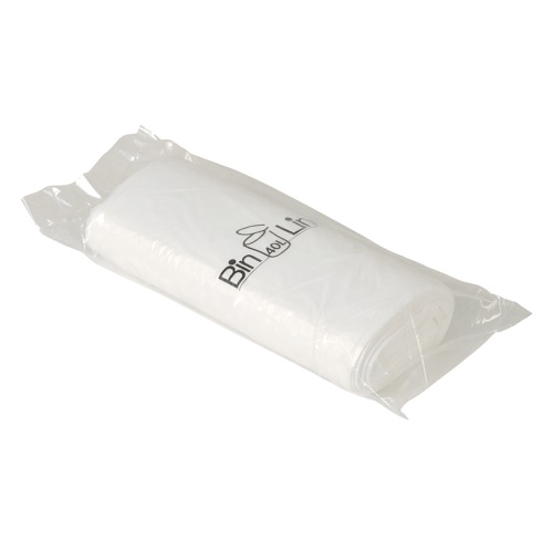 [10620] Spandepose med stjernebund, 40 l, hvid, LLDPE/virgin, 60x90cm, 10 my (10 ruller á 20 stk, 200 stk.)