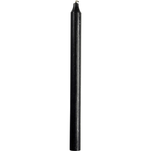 [13839] Rustiklys, 29cm, Ø2,1cm, sort, 11 timer, paraffin, (50 stk.)