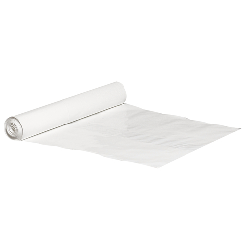 [13849] Sæk, 100L, 60my, hvid, LDPE/genanvendt, 70x110cm, 10 ruller á 10 stk, (100 stk.)