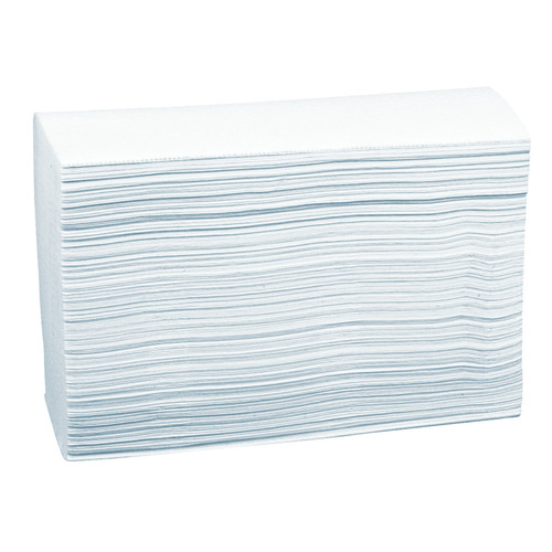 [13872] Håndklædeark, 3-lags, W-fold, 32x20,5cm, 8 cm, hvid, 100% nyfiber, (3125 stk.)