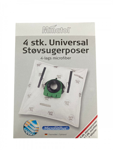 [13898] Universal støvsugerposer, passer til husholdningsstøvsugere, (4 stk.)