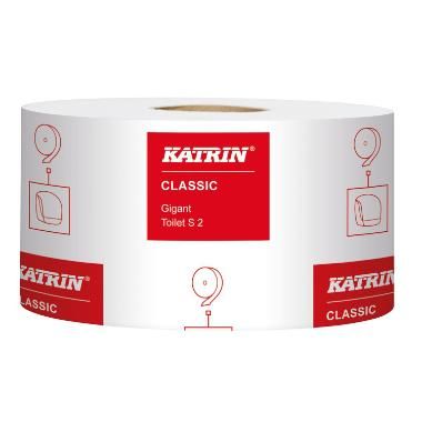 [10580] Toiletrulle, Katrin, Classic, Gigant S2, hvid, 200m, 2-lags, (12 stk.)
