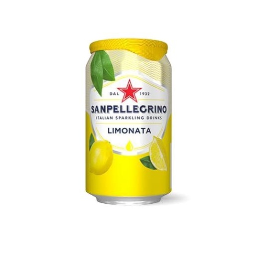 [10539] San Pellegrino Limonata, aludåse, 0,33 L, Citron, 24 stk.