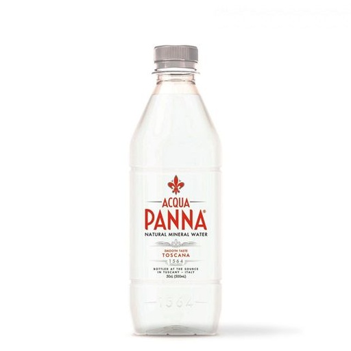 [10538] San Pellegrino, plastflaske, 0,5 L, Mineral Vand, Acqua Panna, (24 stk.)