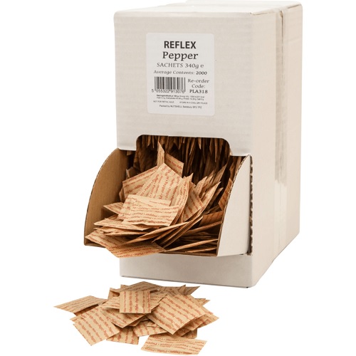 [10523] Peber, portionsbreve, (2 kg = 2000 stk.)