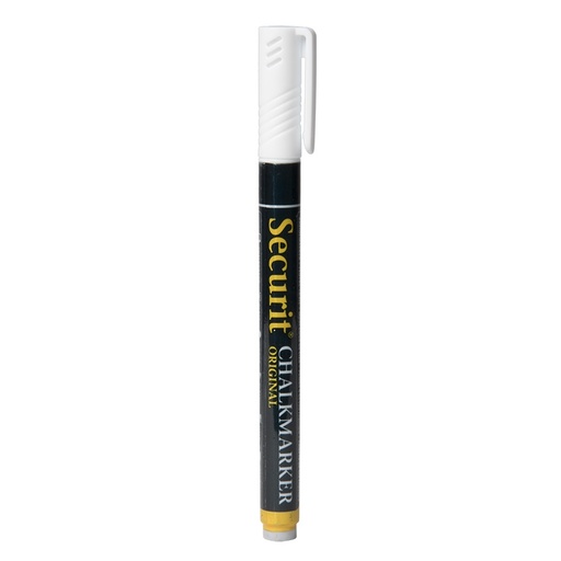 Kridtmarker med rund spids: 1-2 mm skrivebredde, Securit, Original, flydende kridt, flere farver, (1 stk.)