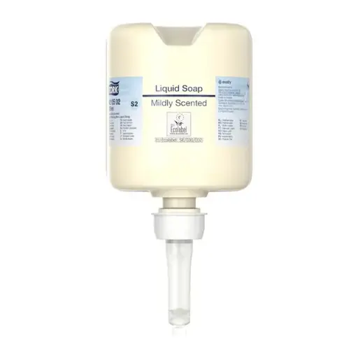 [10813] Håndsæbe, Tork S2 Premium, 475ml, Med Farve Og Parfume, Flydende, Mini,1,0 ml Pr. Dosering, Tork 420502, (1 Stk.)