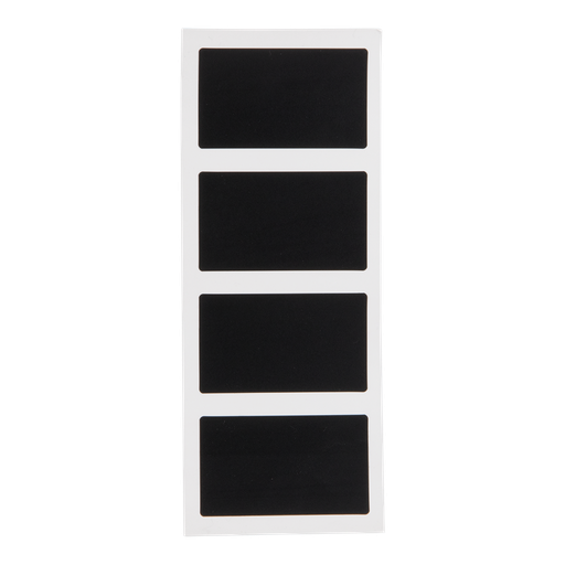 [14900] Selvklæbende mærkater, Securit, rektangulære, 8,2x4,8 cm, folie, sort, (1 stk.)