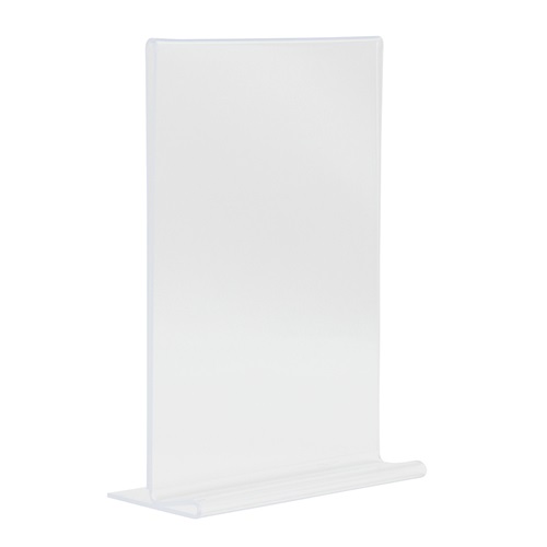 [14902] Bordrytter, T-skilt, Securit, A5, akryl, klar transparent, (1 stk.)