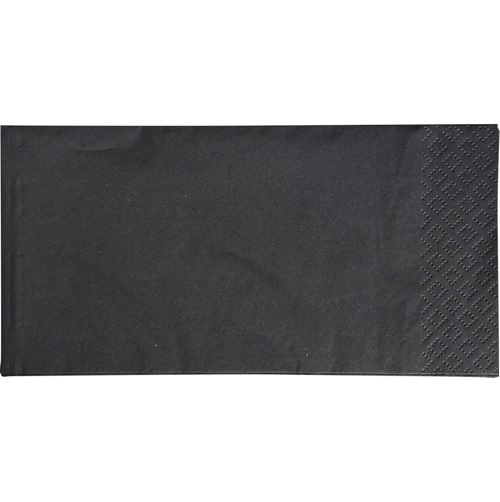[10822] Middagsserviet, 3-lags, 1/8 HF, 40x40cm, sort, nyfiber, (1400 stk.)