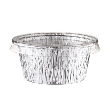 [10823] Foliebakke, 106ml, Ø8x3,5cm, rund, aluminimum, (100 stk.)