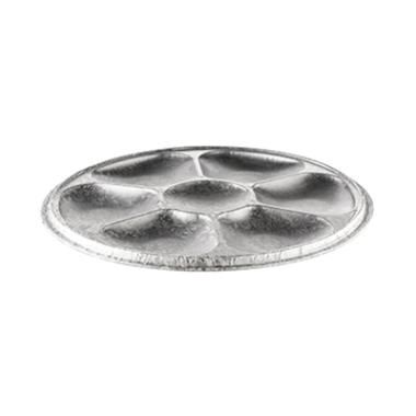 [10827] Alufad, 7-rums, tapas, Ø27,7x1,5cm, 6533, rund, aluminium, (70 stk.)