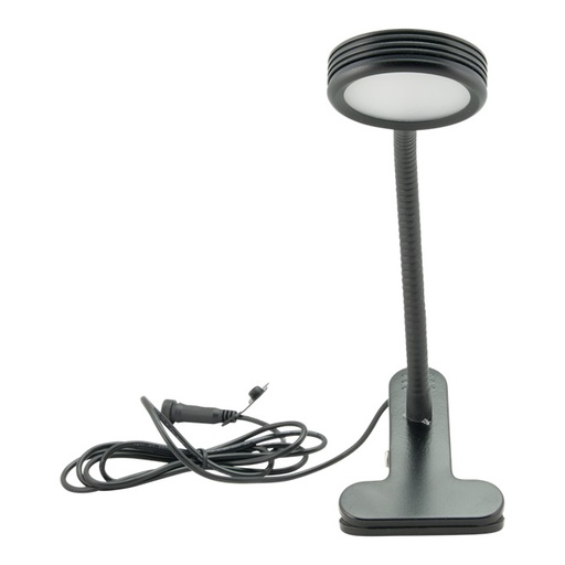 [15162] LED Clip lampe, inkl. Strømstik, Securit, vejrbestandig, 27x7,5x11 cm, metal/plast, sort, (1 stk.)