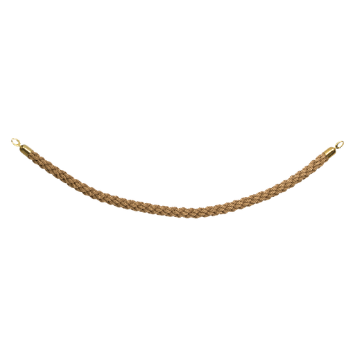 [15187] Reb snoet med kliklås til afspærringsstolpe, Securit, "Classic Gold",  59,5xØ4 cm, rustfrit stål/nylon, bronze/gylden, (1 stk.)
