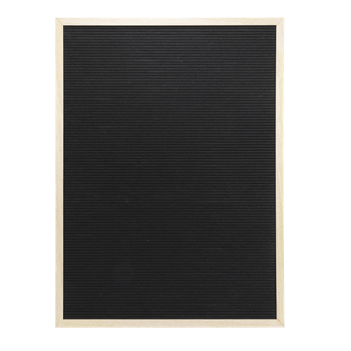 [15191] Bogstavtavle med bogstaver og tegn, Securit,  60x80 cm, teakramme/akryl, (1 stk.)