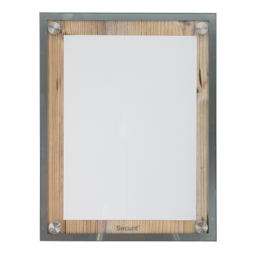 [15229] LED Lys-displaykasse, Securit, 1xA4, "Glass star" informationsdisplay eg