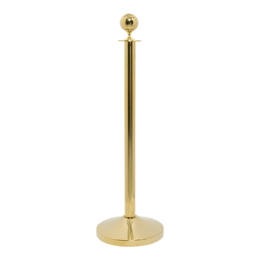 [15254] Afspærringsstolpe/ kø-guide sæt med fod, Securit, "Classic Gold", 87,5xØ31 cm, rustfrit stål, gylden, (1 stk.)