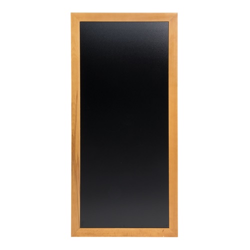 [15258] Vægskilt til kridtmarkere i ramme, Securit, 120x56 cm, gummitræ/PP, teakfarvet/sort, (1 stk.)