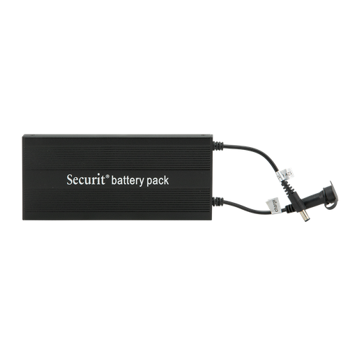 [15260] Batteri vandtæt og genopladeligt, til LED Lys-display, Securit, op til 36 timers strøm, 16,5x7,5x1,3 cm, metal, sort (1 stk.)