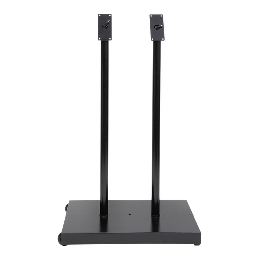[15272] Stålben til LED Lys-displayskasse, Securit, "Black Star", XXL, 112x6x6 cm, hammerlakeret stål, sort, (2 stk.) 