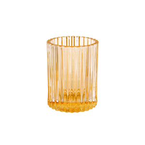 [15381] Lysestage, i glas, 70x55mm, Comodo Cremey, Duni, (6 stk.)