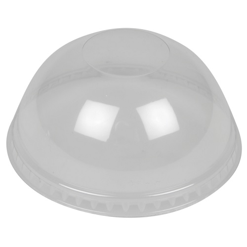 [10880] Kuppellåg til plastikkrus, Ø9,5cm, klar, RPET, uden hul, (2000 stk.)