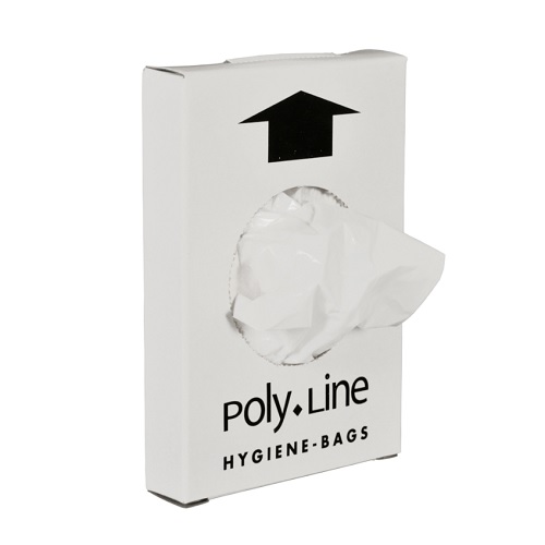 [10885] Hygiejnepose, 1 l, hvid, HDPE/virgin, 12,5x24,5cm, 15 my, (750 stk.)