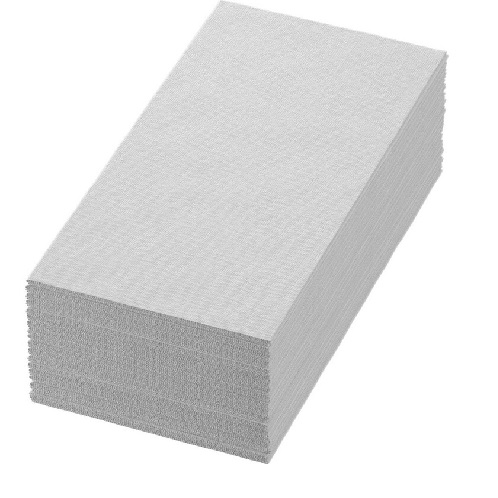 [10890] Middagsserviet, 1/8 fold, 40x40cm, hvid, airlaid, (600 stk.)