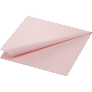 [16154] Serviet, 3-lags, 33x33cm, Mellow Rose/lyserød, , Duni, (1000 stk.)