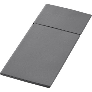 [16231] Servietlomme, Duniletto, Dunilin, 40x48cm, granitgrå, Duni, (184 stk.)