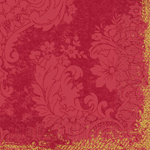 [16237] Frokostserviet, 3-lags, 33x33cm, Royal bordeaux, Duni, (1000 stk.)