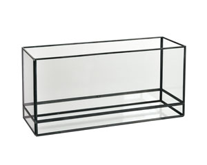 [16285] Lanterne, glas, 35x12x17cm, "Capella", Duni, (2 stk.)