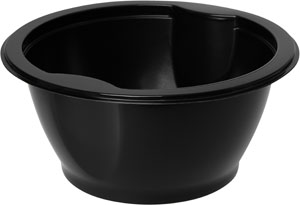 [16303] Suppeskål, PP/Mineral, sort, 1-rums, 153x153x70mm, Duni, (480 stk.)