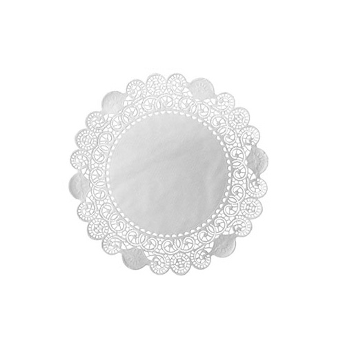 [30522] Mellemlægsserviet, kagepapir, Doilies, rund, 30cm, hvid, Duni, (2000 stk.)