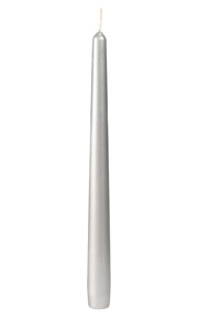 [16368] Antiklys, 260x22mm, silver, Duni, (100 stk.)
