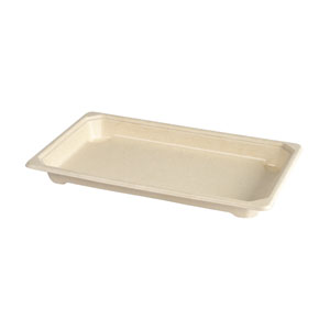 [16379] Sushibakke, bagasse/PLA, mellem, til 12-16 stk, Duni, (440 stk.)