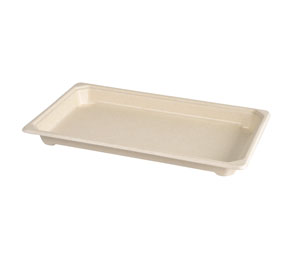 [16486] Sushibakke, bagasse/PLA, stor, til 16-20 stk, Duni, (440 stk.)
