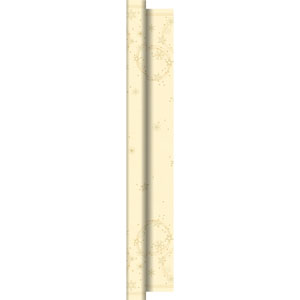 [16527] Rulledug, Dunicel, 1,18x25m, "Star Shine Cream", Duni, (2 stk.)