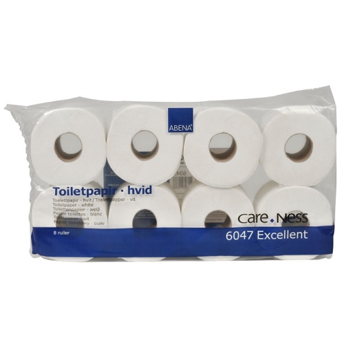 [10802] Toiletpapir, Care-Ness Excellent, 3-lags, 34,2m x 9,75cm, hvid, 100% nyfiber, (72 stk.)