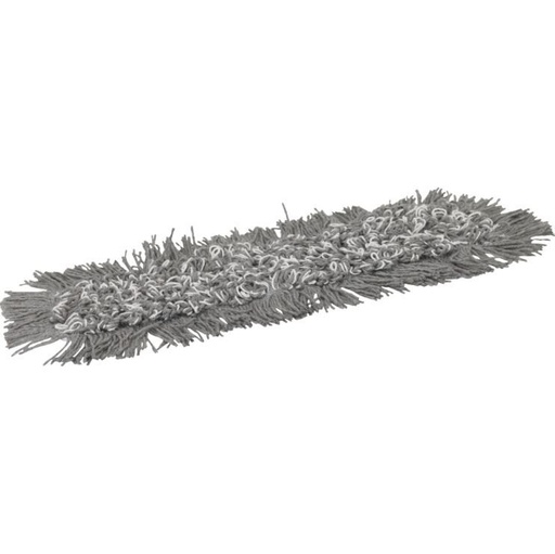 [10956] Fugtmoppe, grå, mikrofiber, 40 cm, med velcro, flergangs, (5 stk.)